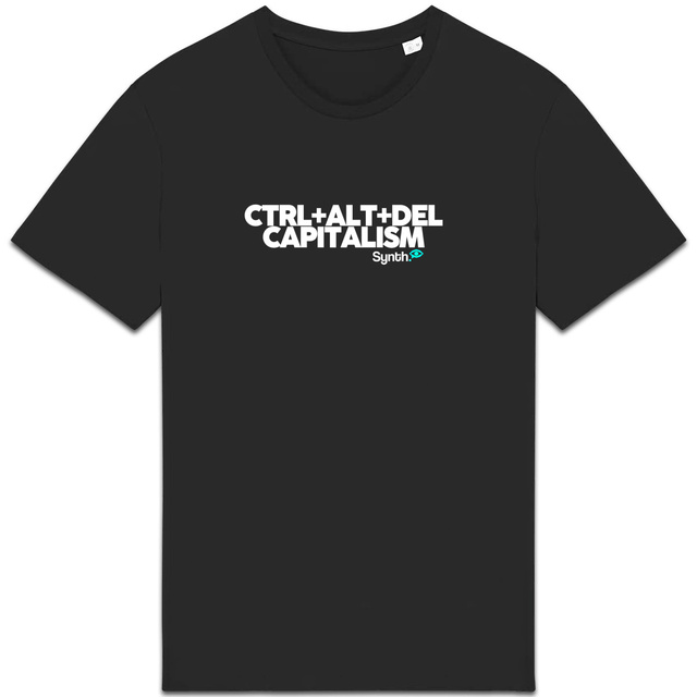 Image back Ctrl+alt+del Capitalism - T-shirt Unisexe épais noir