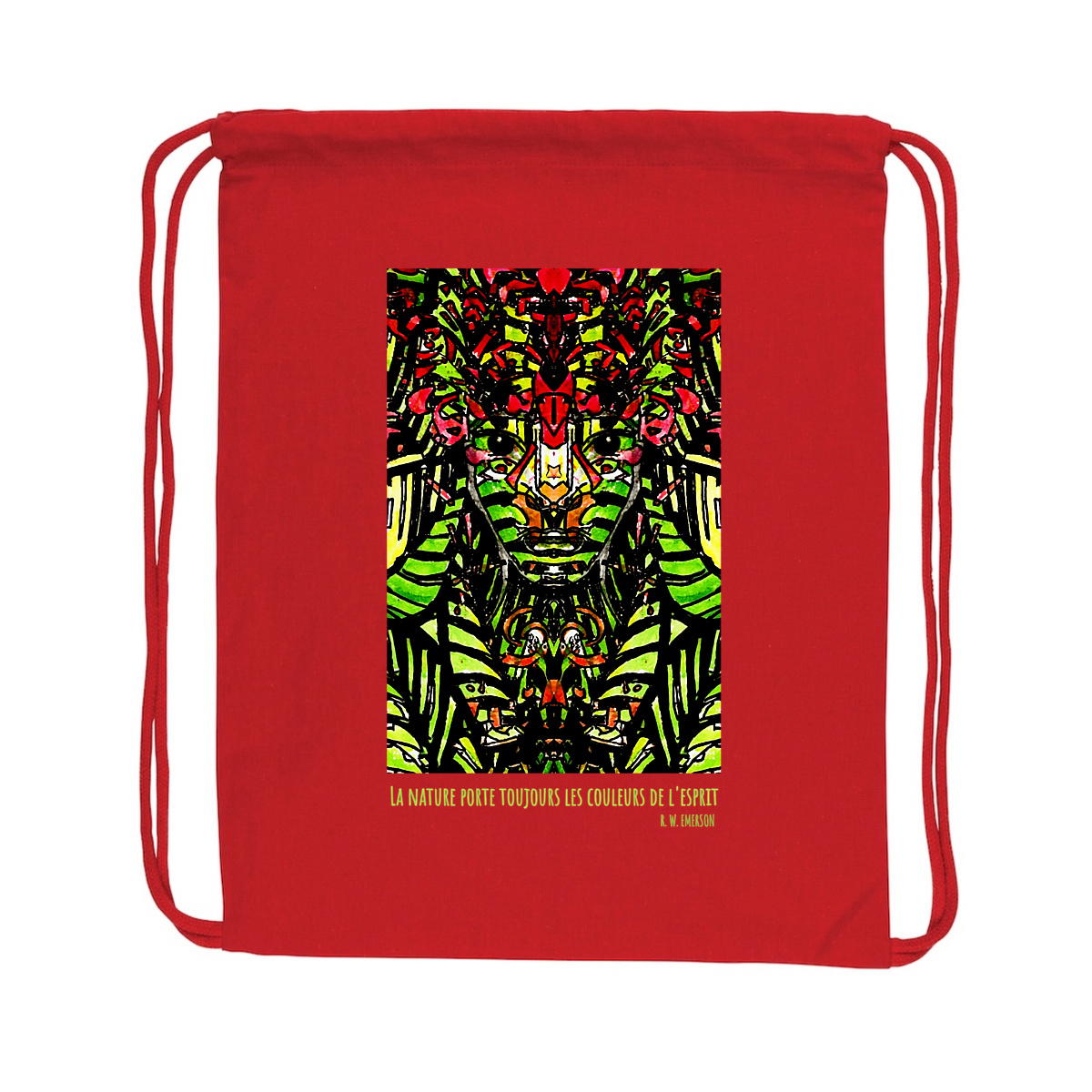 Image back Les couleurs de l’esprit : sac bandoulière matériaux recyclés 