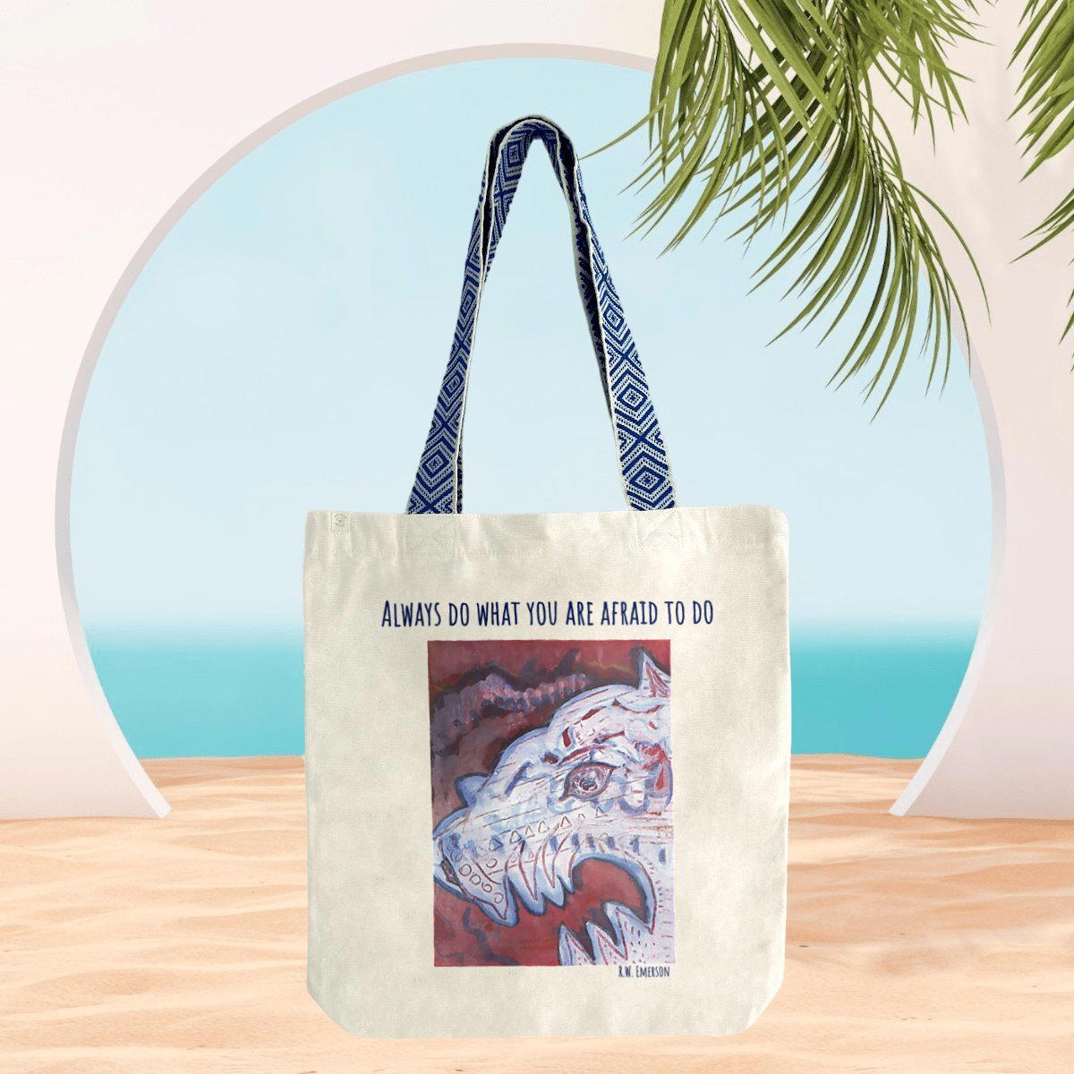 Image front Always do : Totebag Ethnique, 80% coton et 20% polyester recyclés