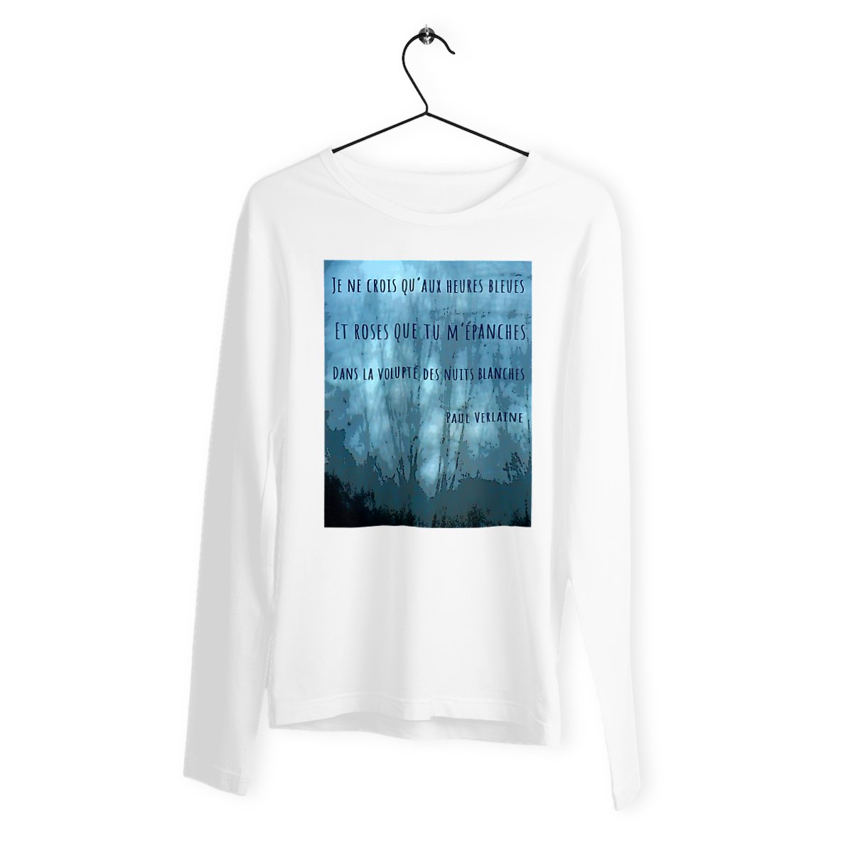 Image back L’heure bleue : T-shirt homme manches longues coton bio