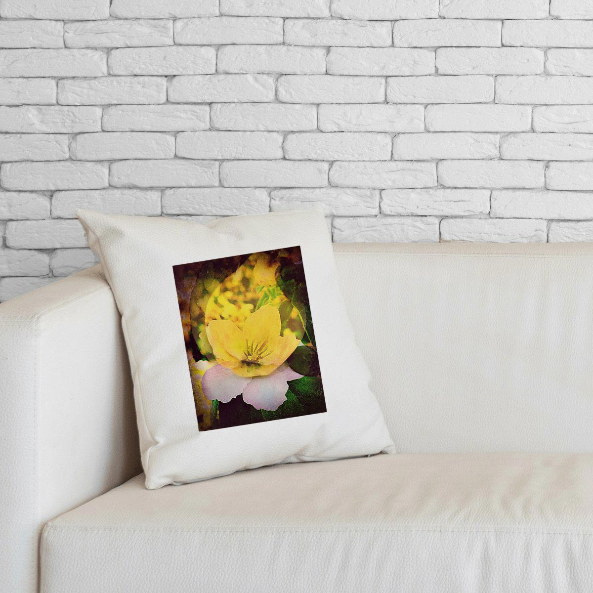 Image front Fruit et fleur : coussin Label commerce équitable