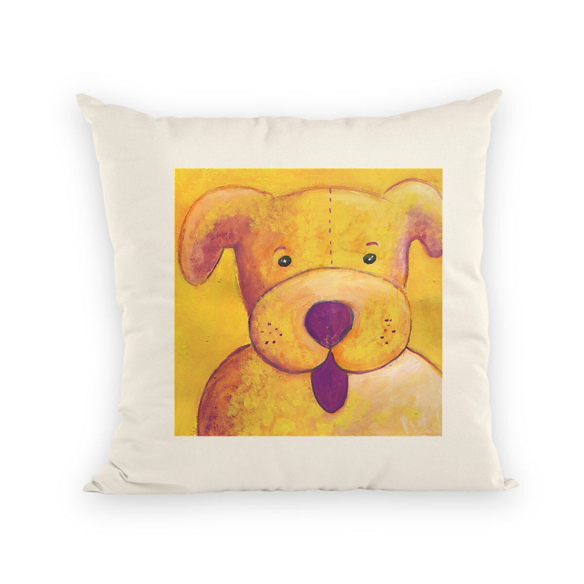 Image back La simplicité des coeurs : coussin de qualité supérieure, commerce équitable