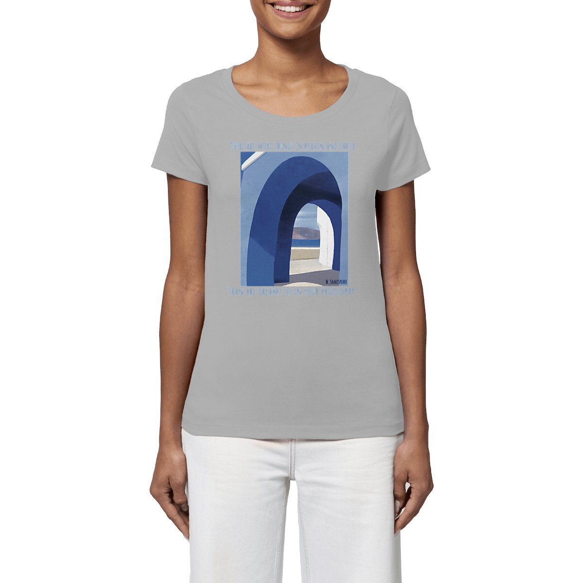 Image front Heaven and earth : T-shirt femme 100% coton bio, labels GOTS, Fair Wear et Vegan Peta