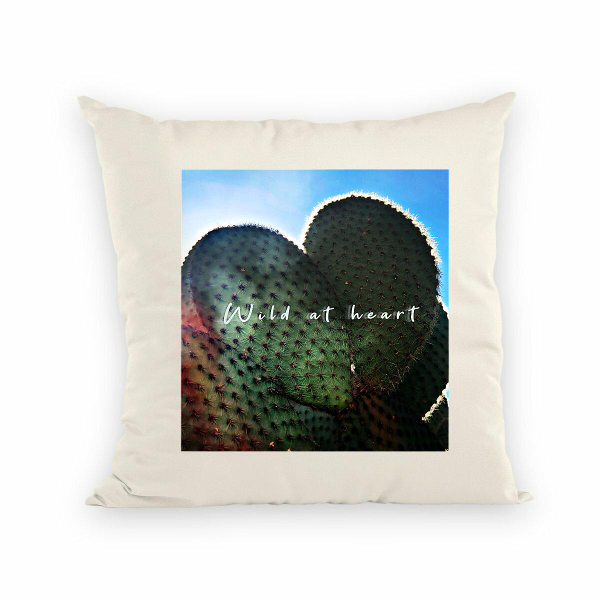 Image back Wild at heart : coussin label commerce équitable