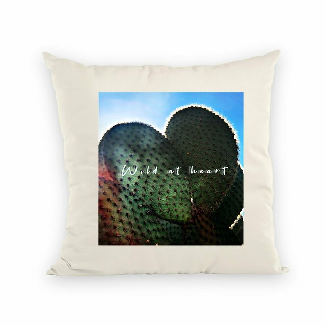 Image back Wild at heart : coussin label commerce équitable