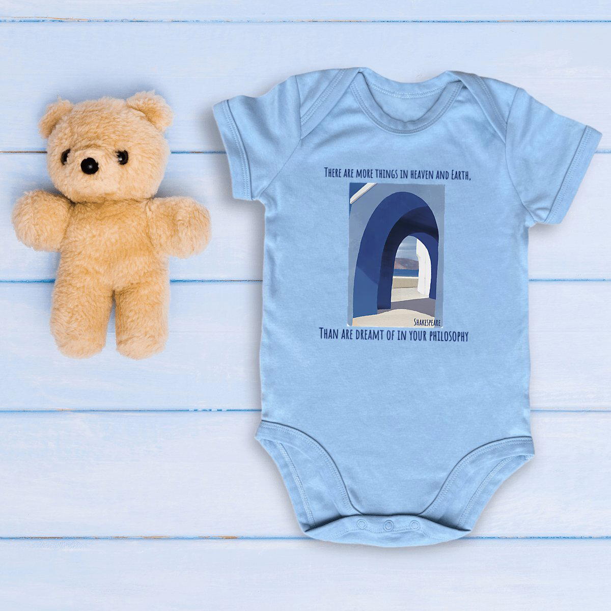 Image front Heaven and earth : body bébé 100% coton