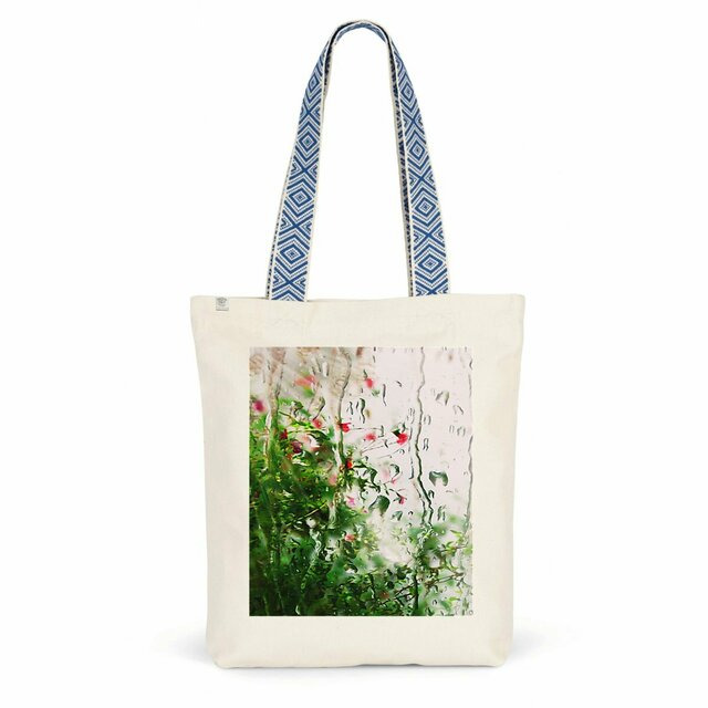 Image back Pluie des matins d'été... : Tote bag coton et polyester recyclés