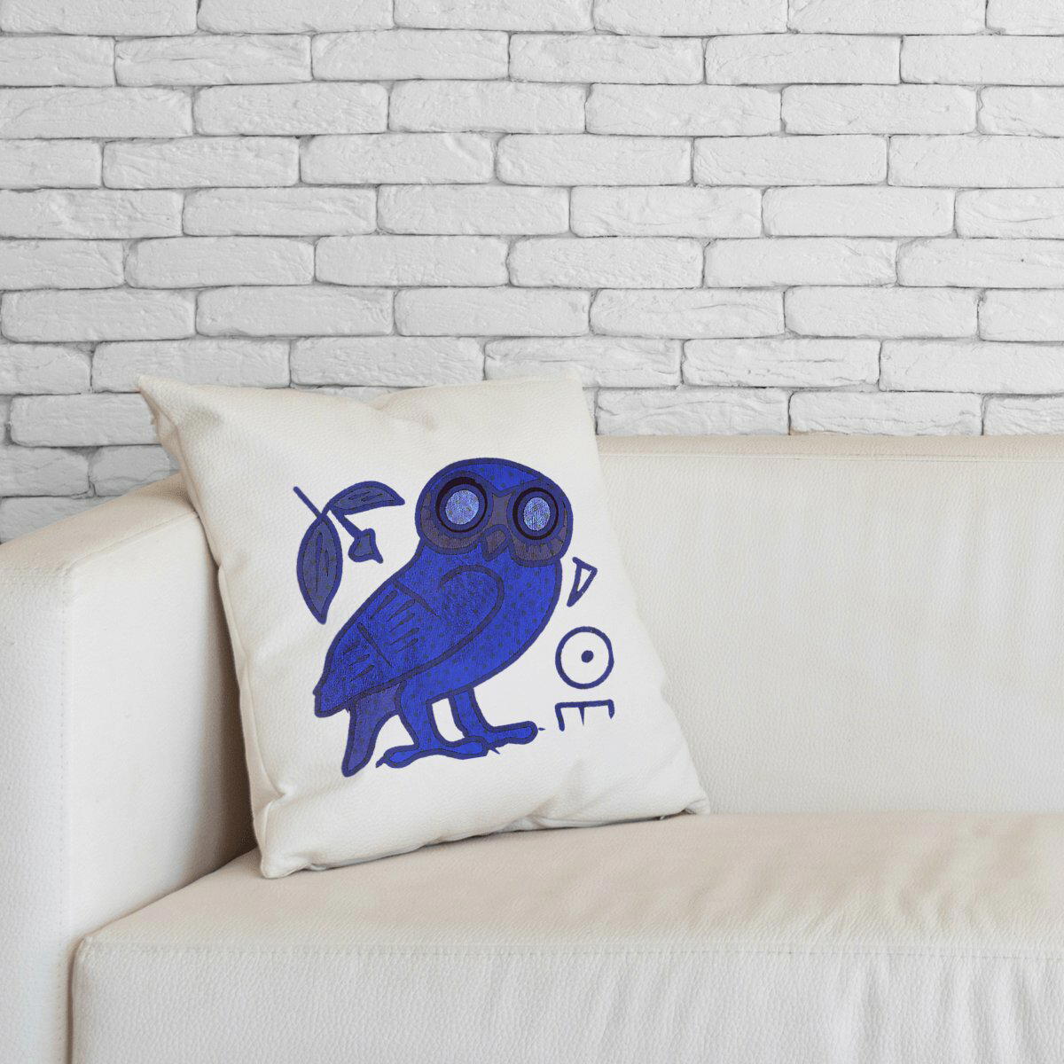 Image front La sagesse : coussin Label commerce équitable