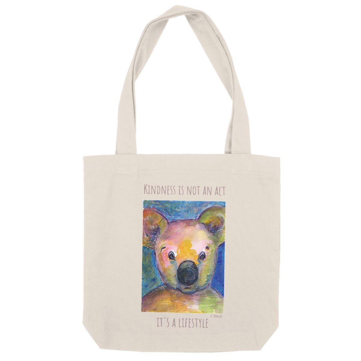 Image back Kindness : Totebag épais 80% coton et 20% polyester recyclés