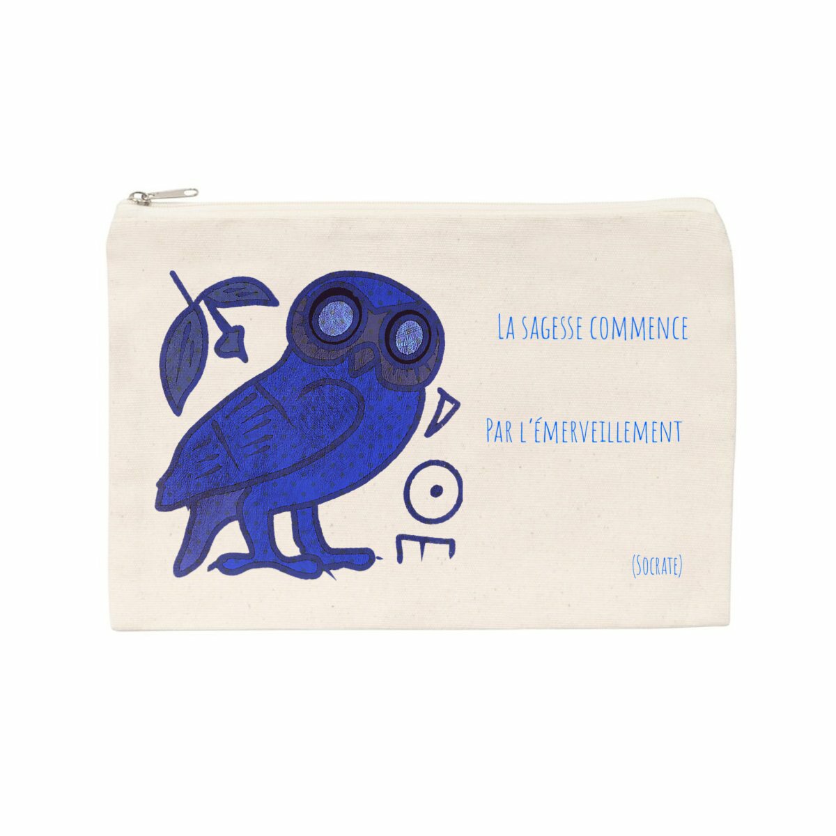 Image back La sagesse : Pochette Coton recyclé