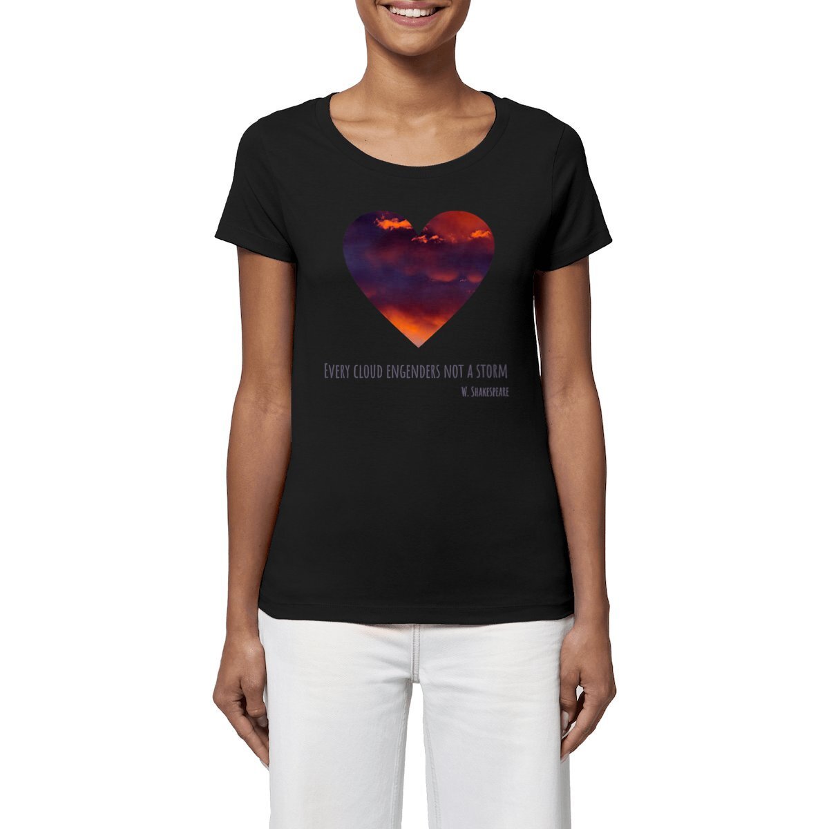 Image front Every cloud... : Tee-shirt femme 100% coton bio