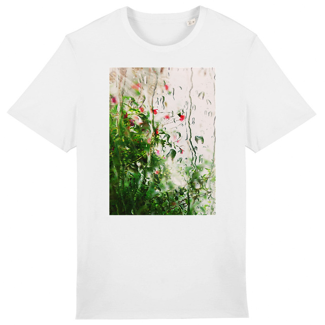 Image back Pluie des matins d'été... : T-shirt coton épais bio