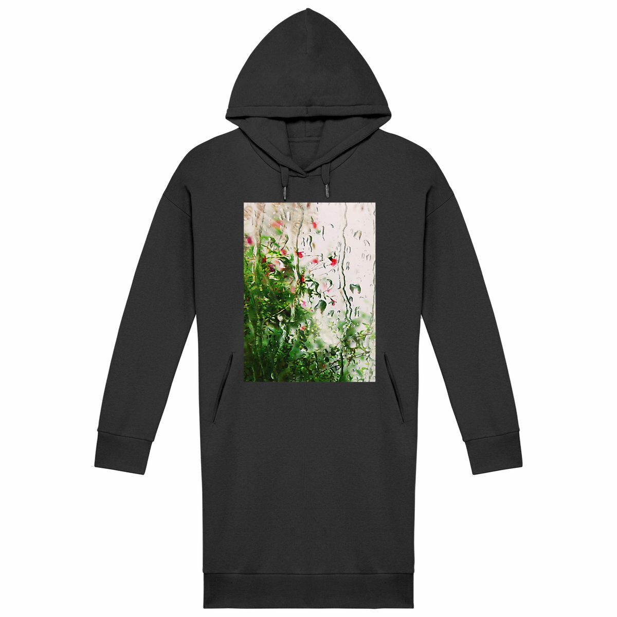 Image back Pluie des matins d'été... : Robe pull coton bio et polyester recyclé