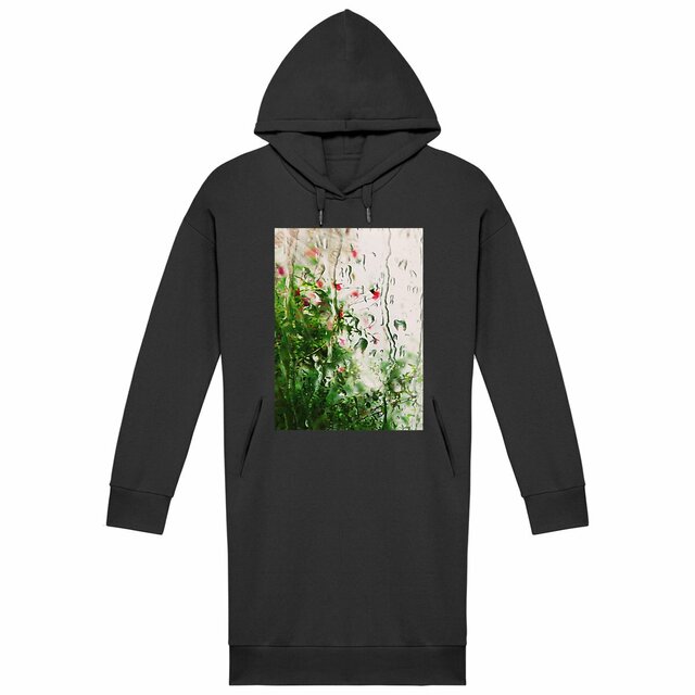 Image back Pluie des matins d'été... : Robe pull coton bio et polyester recyclé