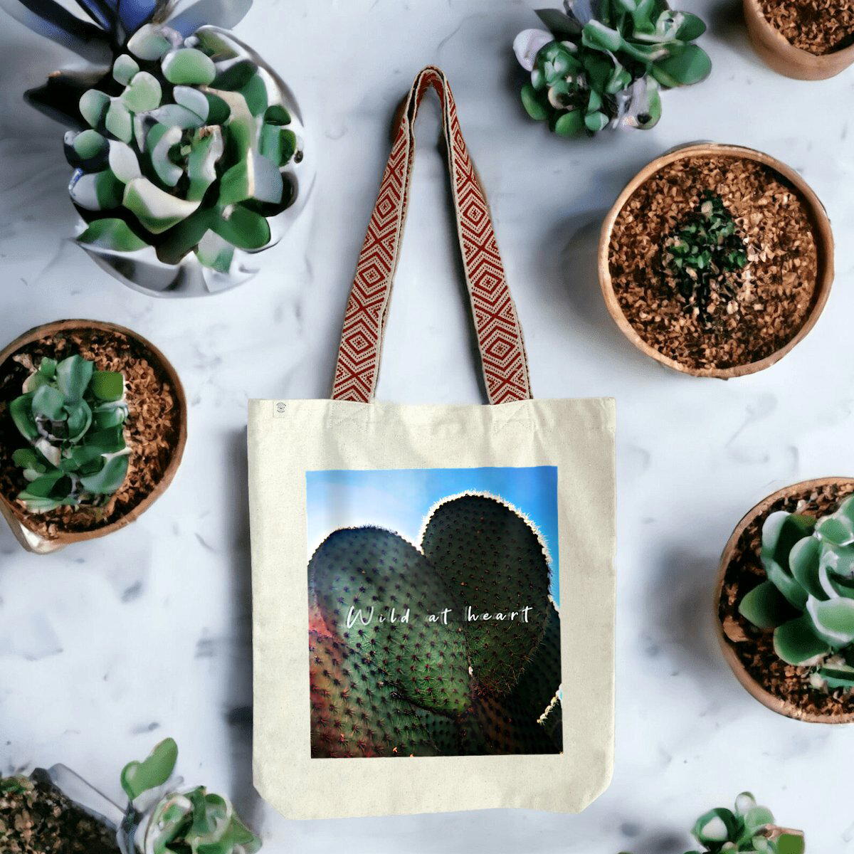 Image front Wild at heart : Tote bag éthnique