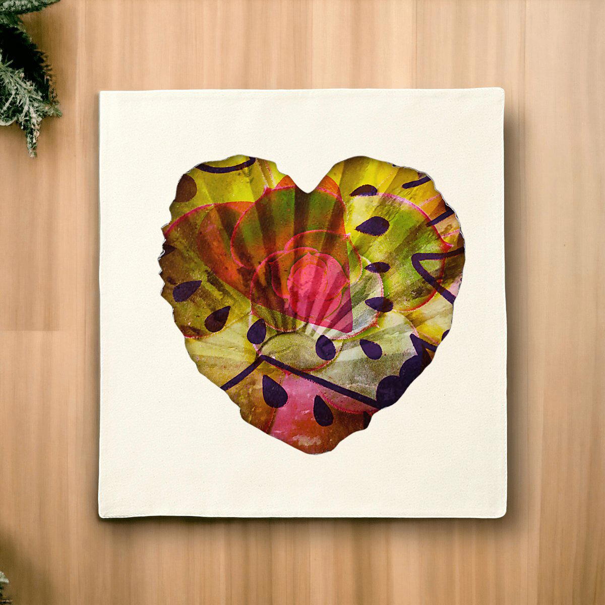 Image front Aimez l’amour qui rêve : housse de coussin commerce équitable 