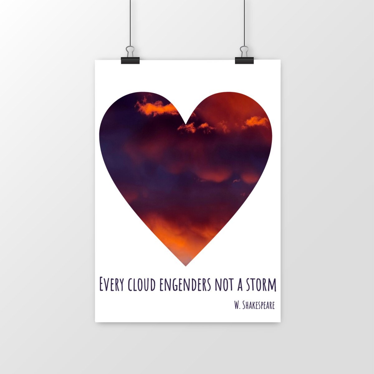 Image front every cloud... : poster papier mat ou lustré label FSC