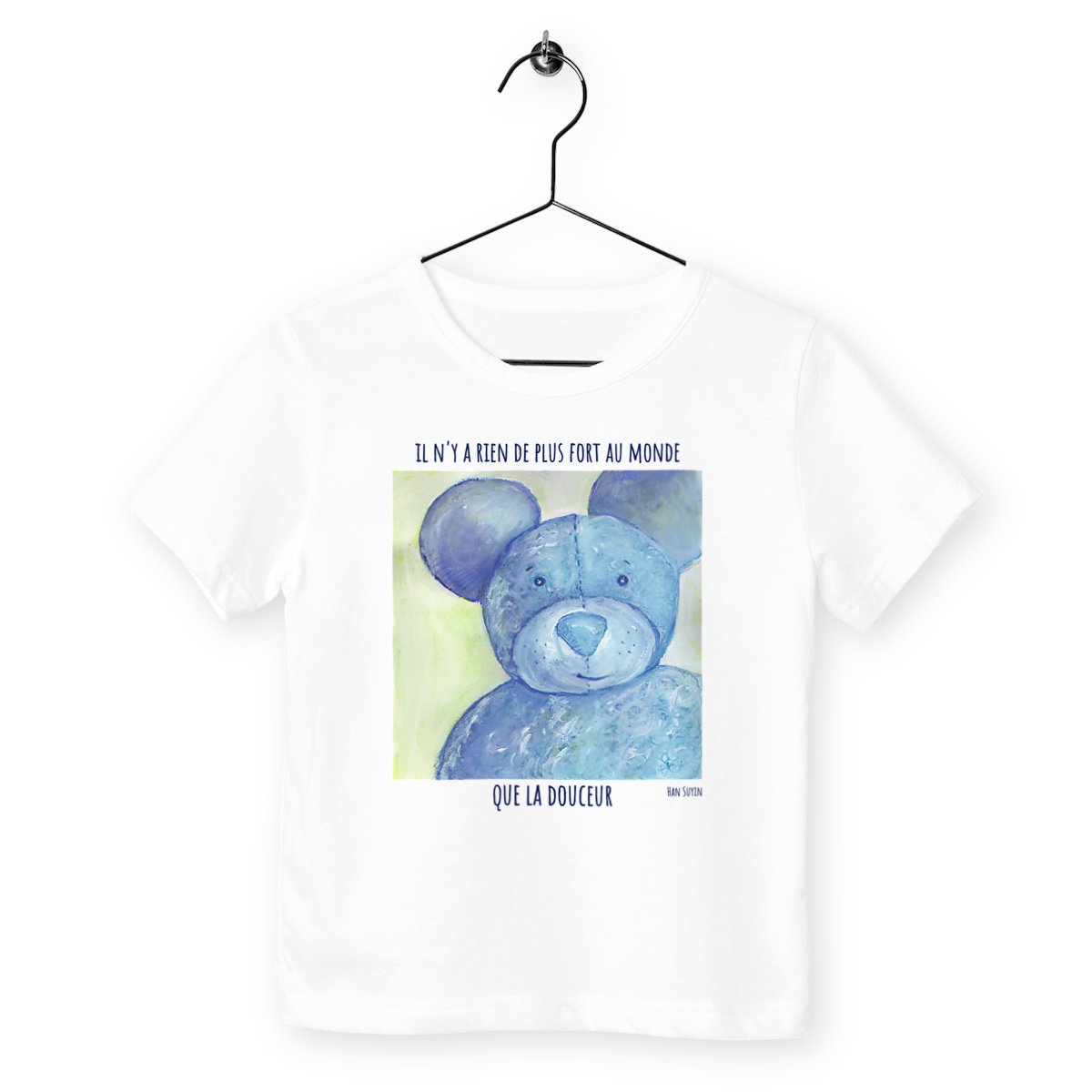 Image back il n'y a rien de plus fort au monde : T-shirt enfant 100% coton bio multi-labels