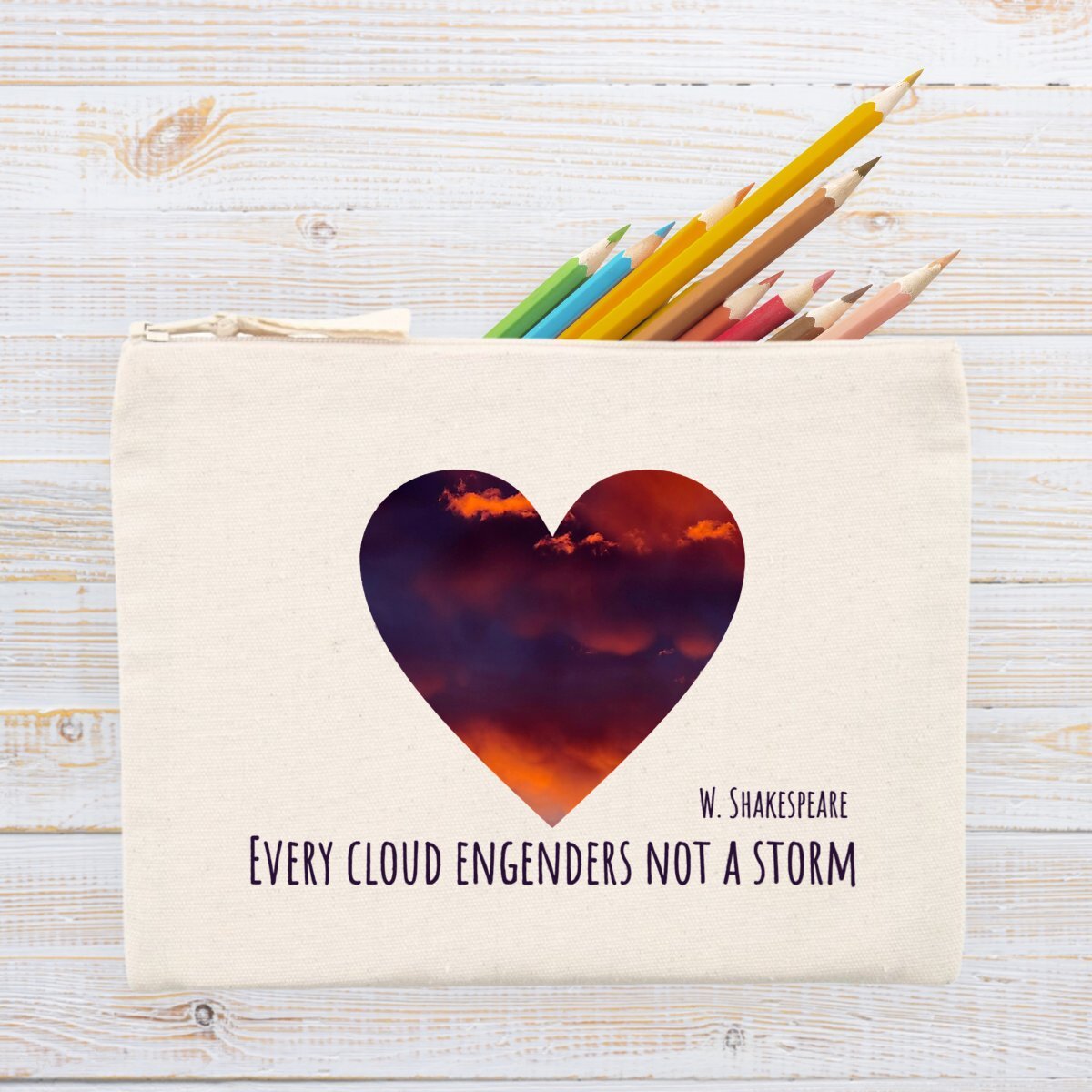 Image front Every cloud... : pochette 80% coton recyclé, 20% polyester