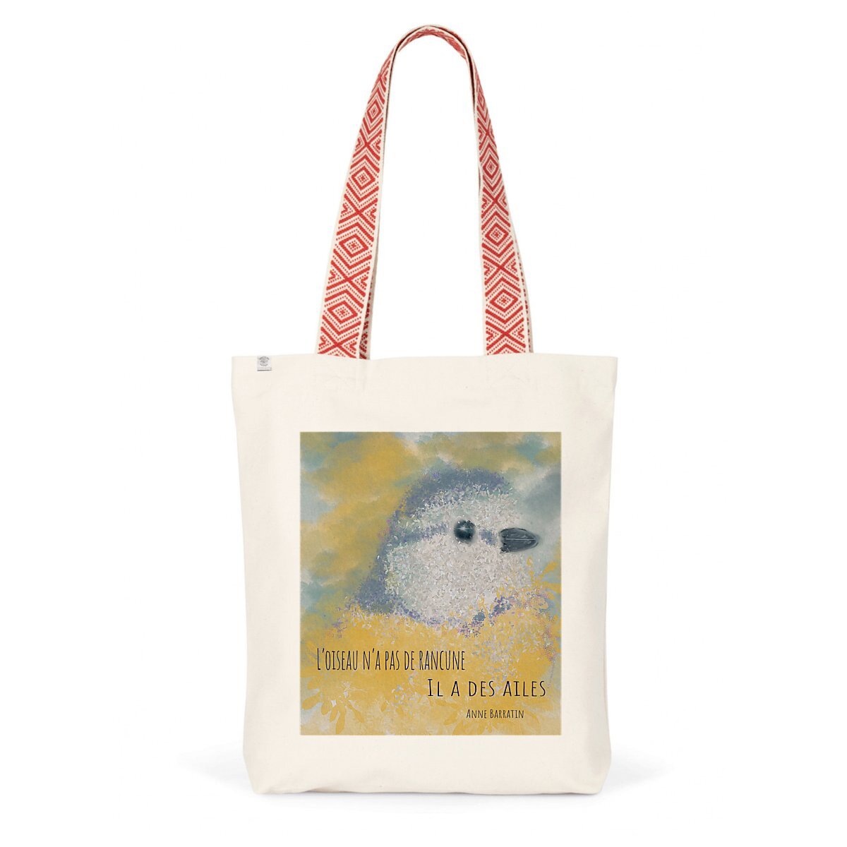 Image back L'oiseau n'a pas de rancune : totbag éthique coton et polyester recyclés