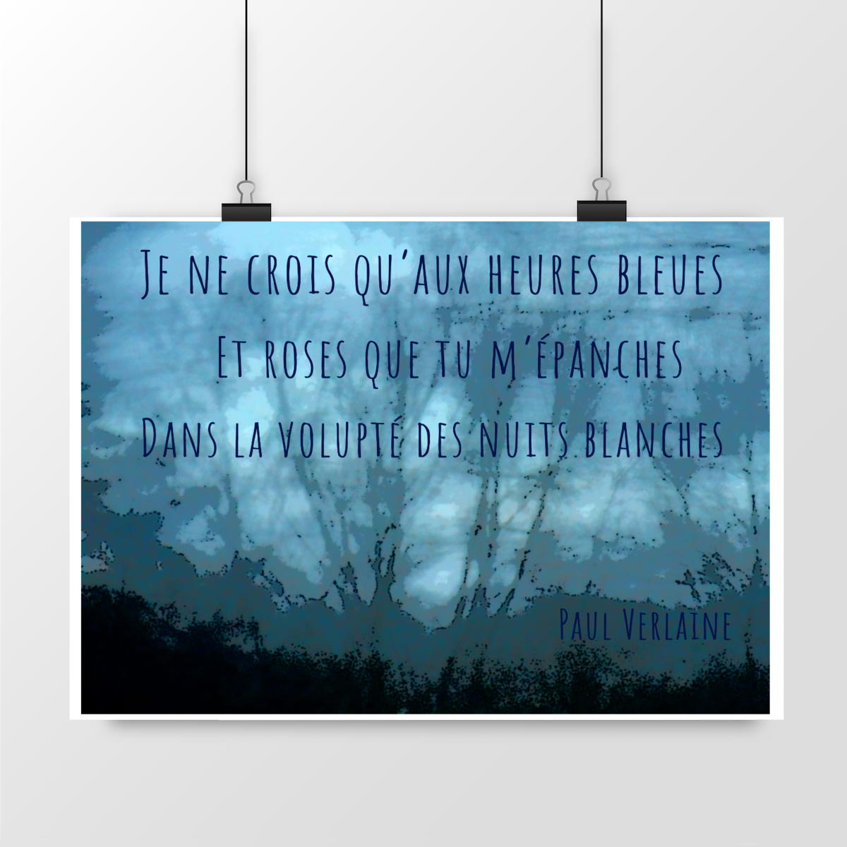 Image back L'heure bleue : Affiche label FSC