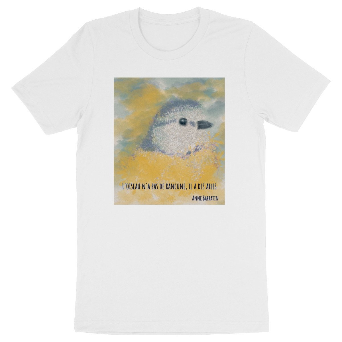 Image back l'oiseau n'a pas de rancune : T-Shirt unisexe épais, 100% coton bio, multi-labels