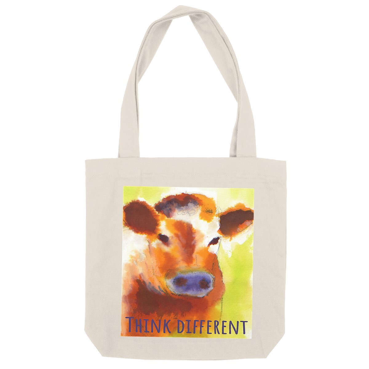 Image back Think different : Totebag épais 80% coton et 20% polyester recyclés