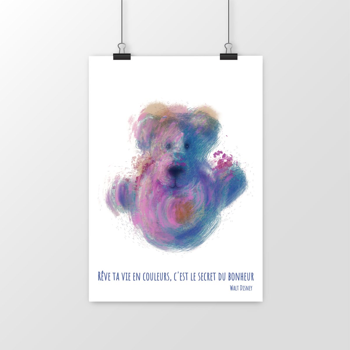 Image front Ours splash : affiche label Fsc