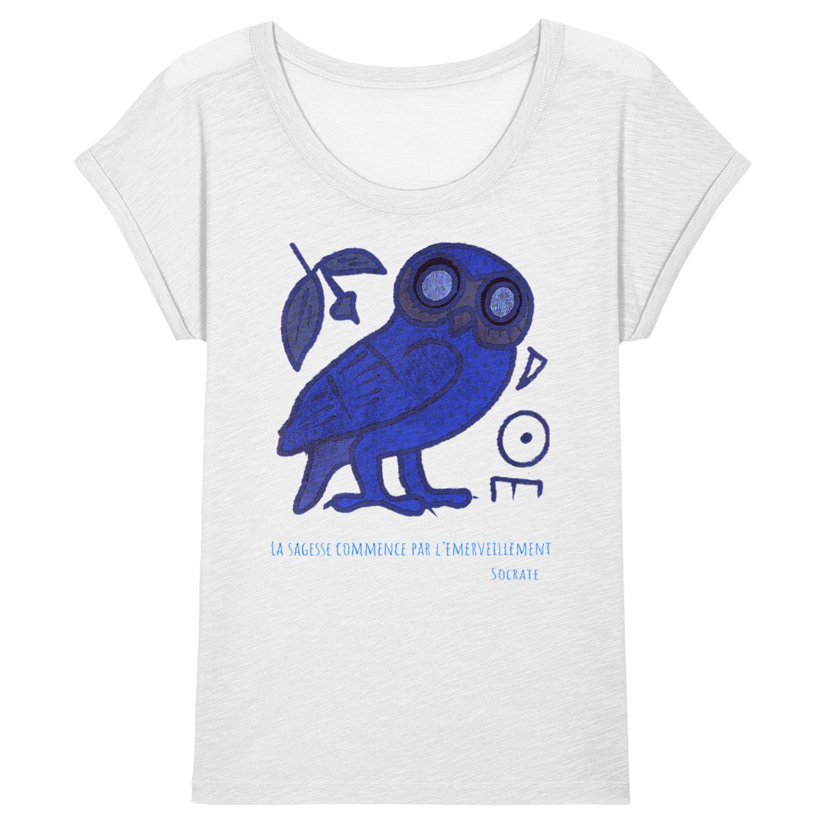 Image back La sagesse : T-Shirt slub Coton bio peigné