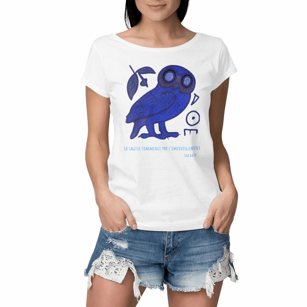 Image front La sagesse : T-Shirt slub Coton bio peigné