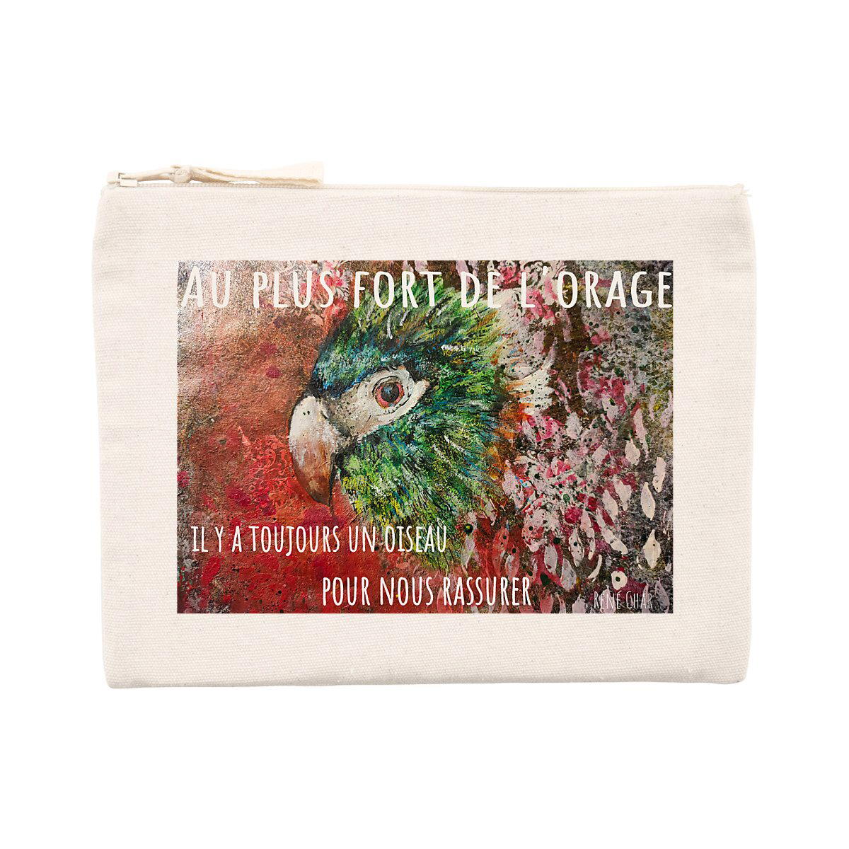 Image back Au plus fort de l'orage : pochette 80% coton et 20% polyester recyclés