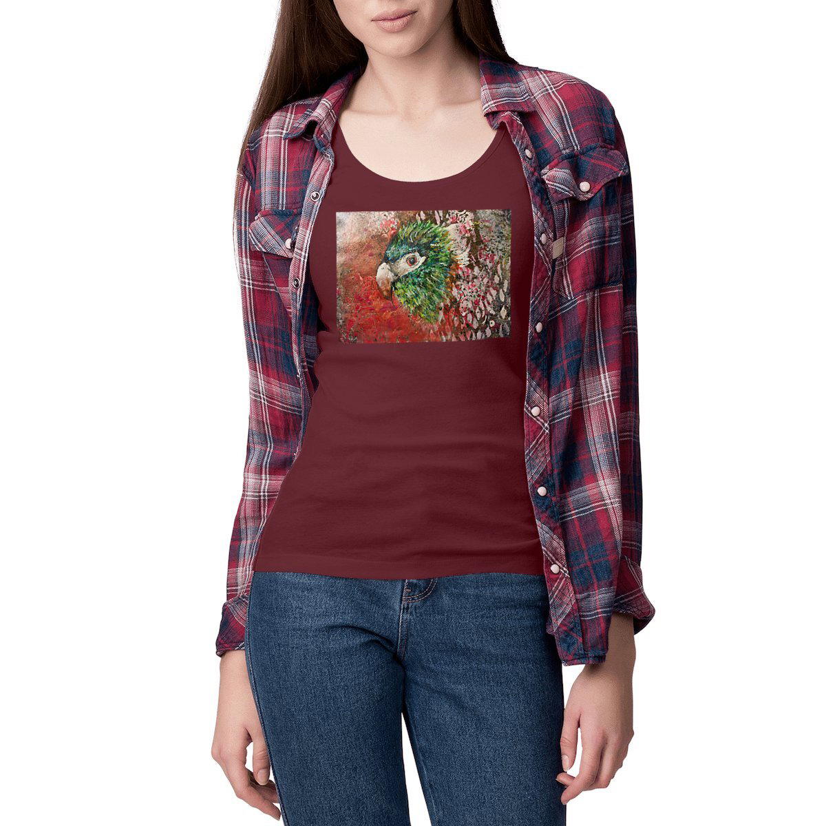 Image front Au plus fort de l'orage : Débardeur femme cintré 100% coton bio