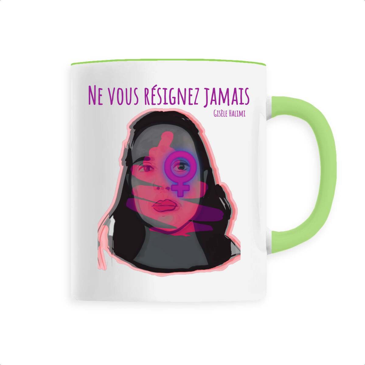 Image back Ne vous résignez jamais : mug céramique