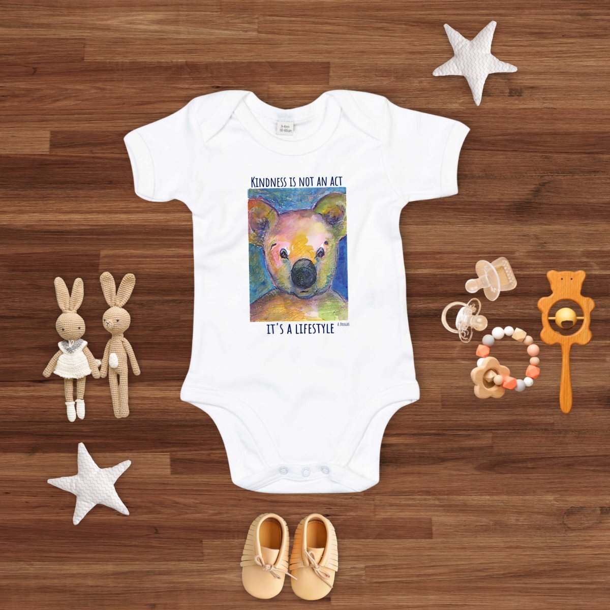 Image front Kindness : body bébé 100% coton bio