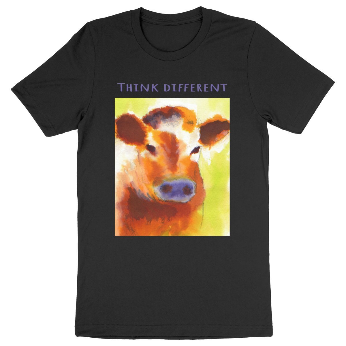 Image back think different : T-shirt unisexe léger, 100% coton bio, multi-labels