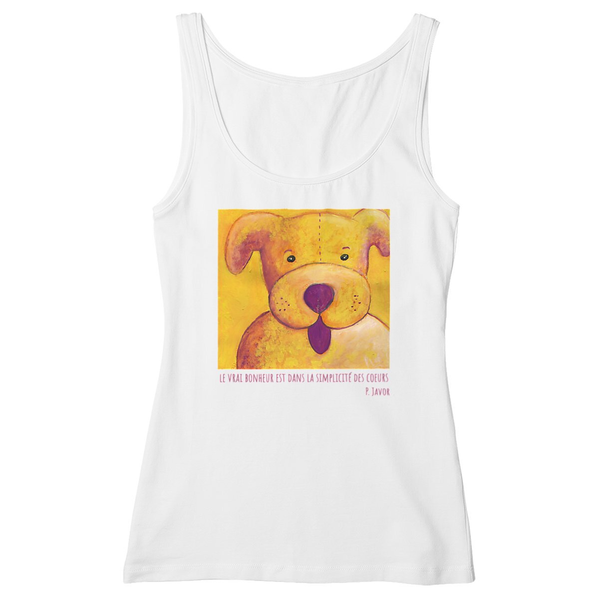 Image back La simplicité des cœurs : débardeur léger 100% coton bio