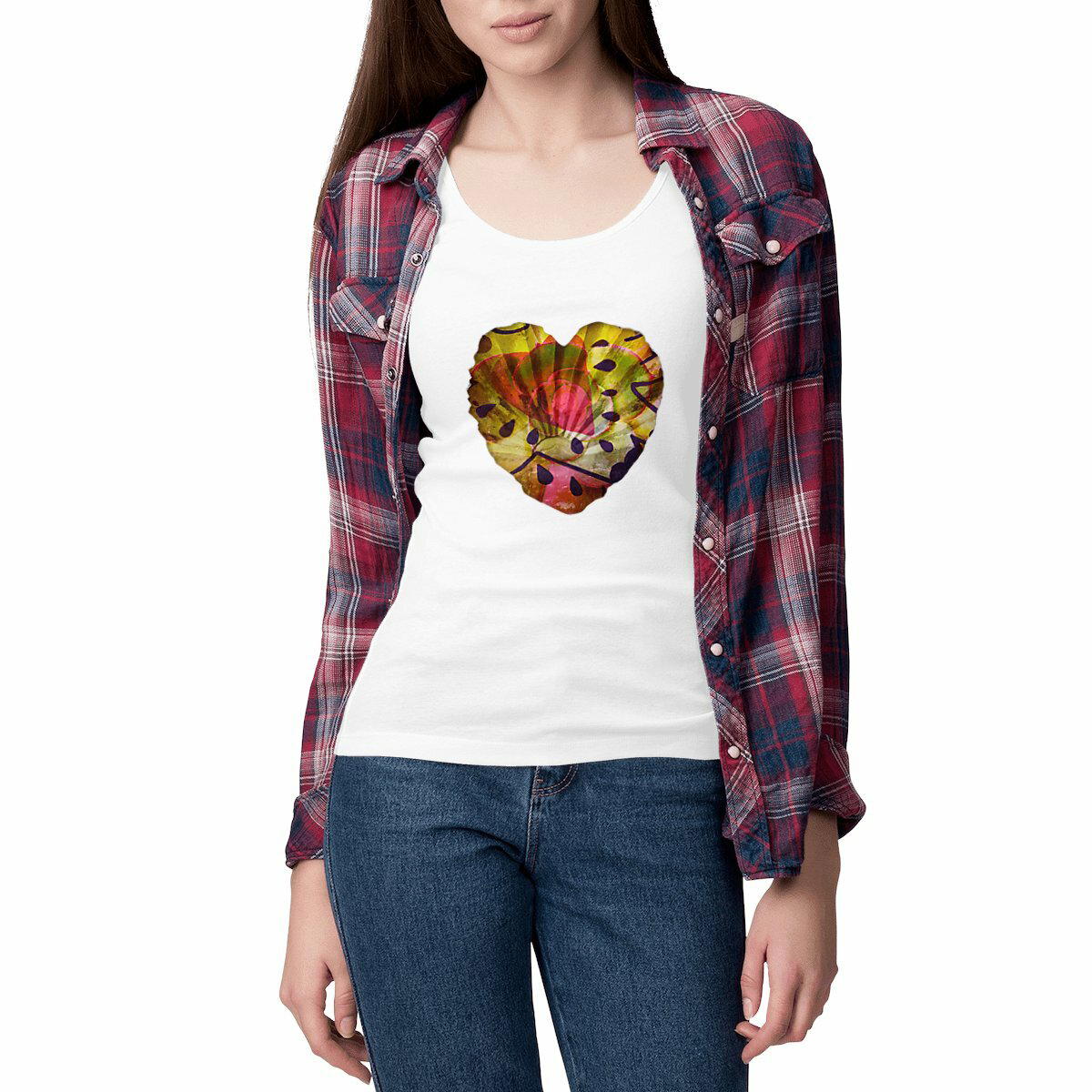 Image front Aimez l’amour qui rêve, débardeur léger coton bio