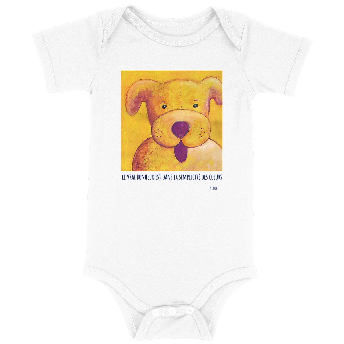 Image back La simplicité des cœurs : body bébé 100% coton bio