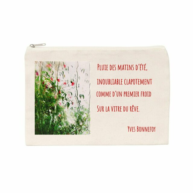Image back Pluie des matins d'été... : pochette coton recyclé