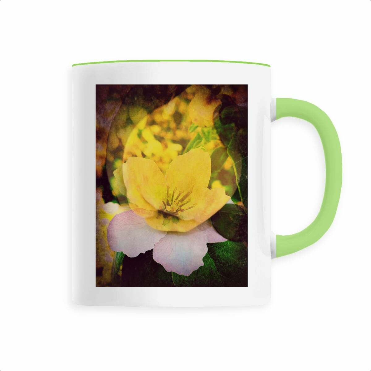 Image back fruit et fleur : mug céramique