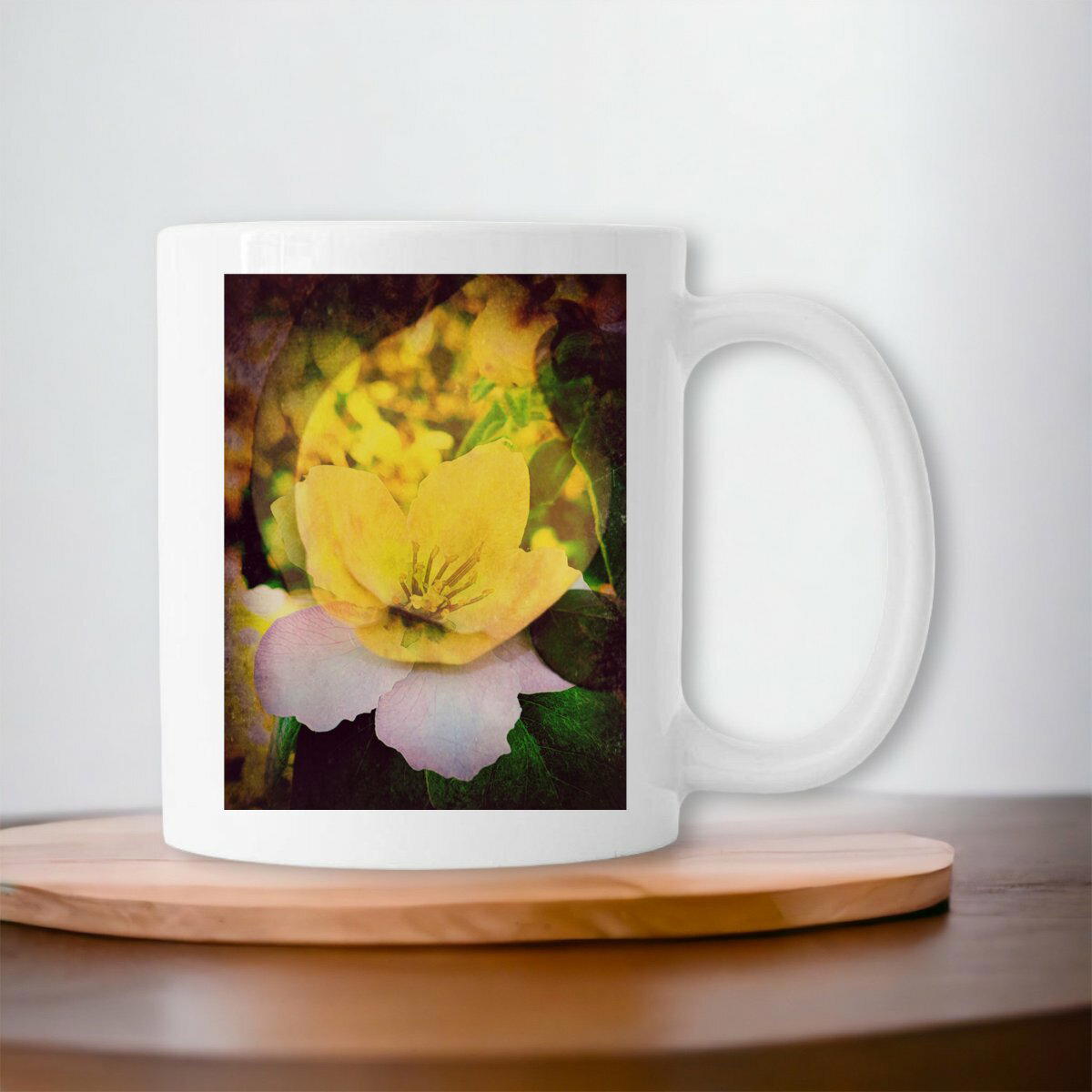 Image front fruit et fleur : mug céramique