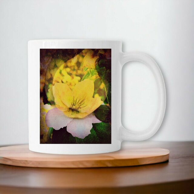 Image front fruit et fleur : mug céramique