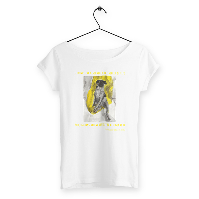 Image back The secret of Life : t-shirt slub coton bio