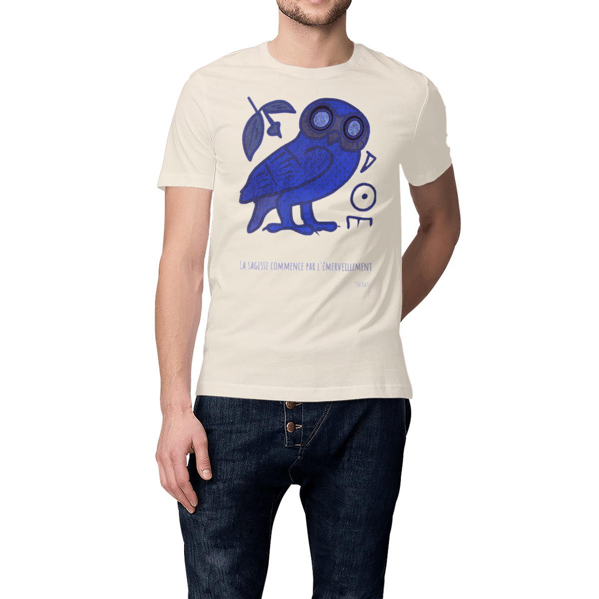 Image front La sagesse : T-shirt épais coton bio