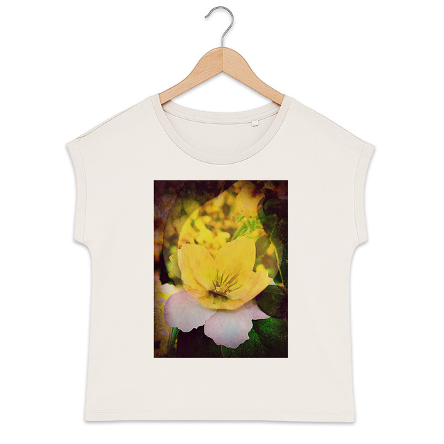 Image back fruit et fleur : T-shirt femme coton bio