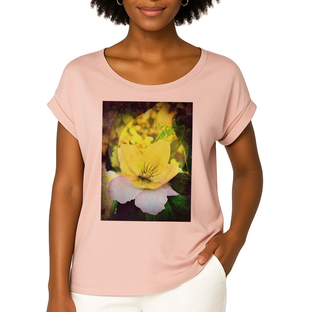 Image front fruit et fleur : T-shirt femme coton bio