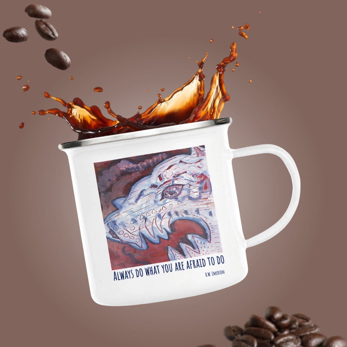 Image front Always do : mug métal peinture émaillée