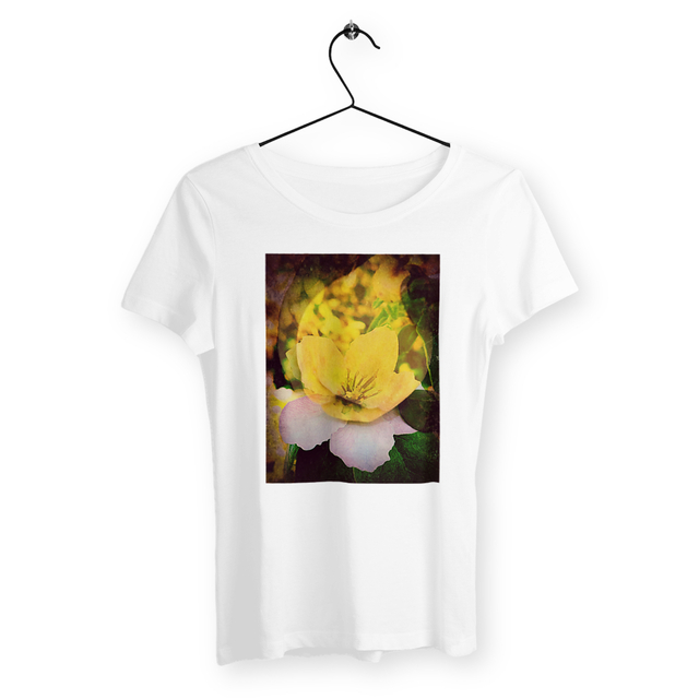 Image back fruit et fleur : T-shirt femme coton bio