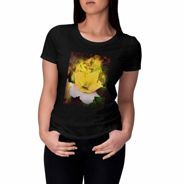 Image front fruit et fleur : T-shirt femme coton bio
