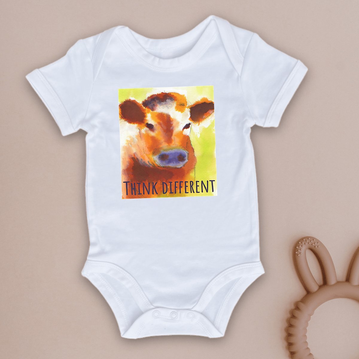 Image front Think different : body bébé 100% coton bio